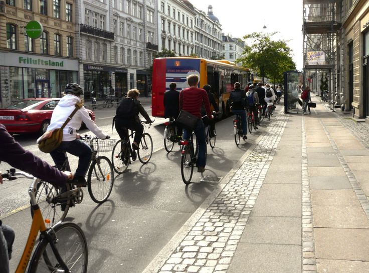 Biking in Copenhagen